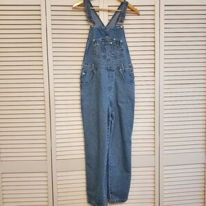 Vintage Arizona Kid's Denim Carpenter Overalls, Large Size 14/16